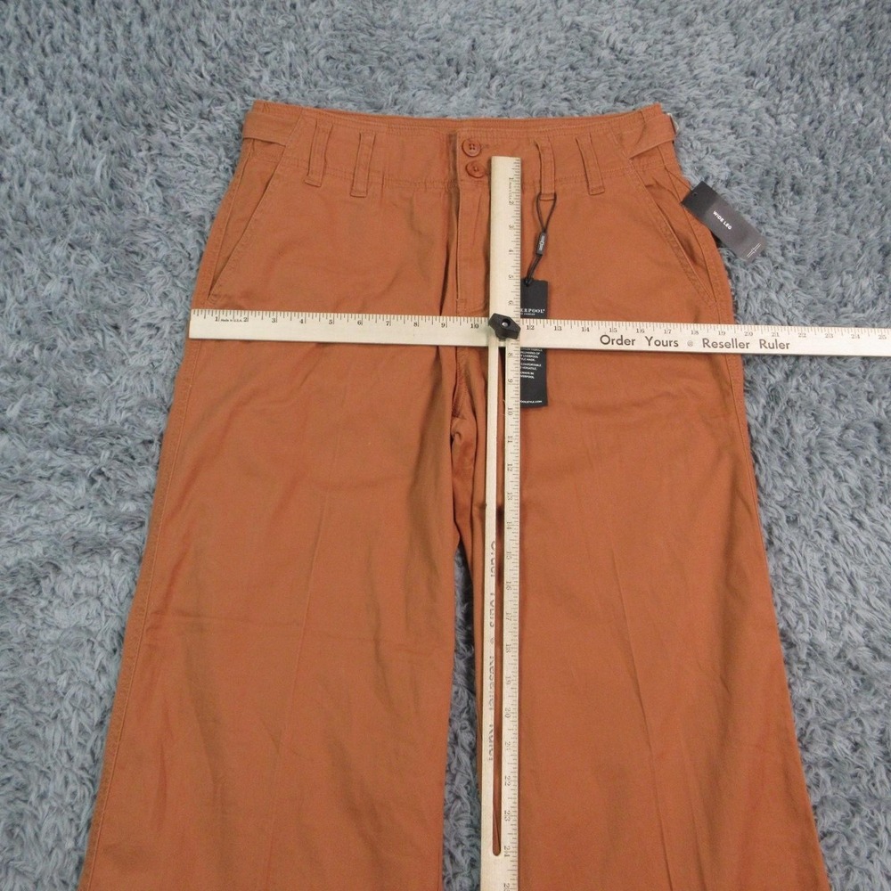 Liverpool Pants Womens 10 Orange Chino Wide Leg Relaxed Pockets 31x27.5* NWT - Picture 4 of 16